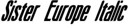 Sister Europe Italic