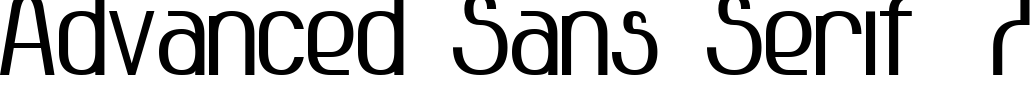 Advanced Sans Serif 7