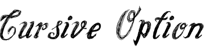 Cursive Option