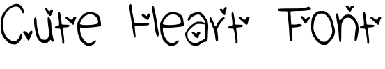 Cute Heart Font