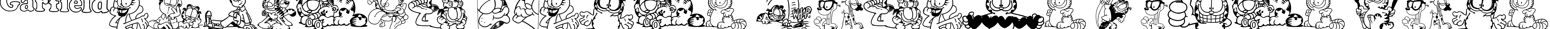 Garfield Hates Mondays Loves Fonts