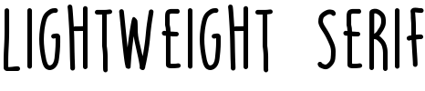 Lightweight Serif