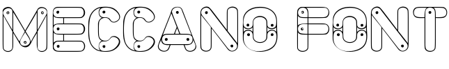 Meccano Font