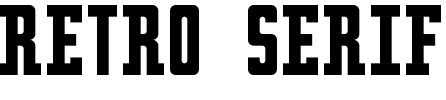 Retro serif