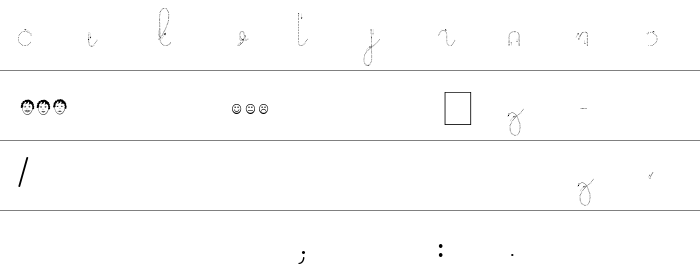 Maternellecolor trace cursive Rakam ve İşaretler