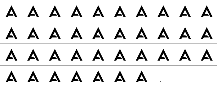 Abandon Alphabeta Rakam ve İşaretler