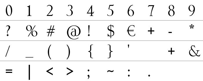 Arrow Symbols 1 Rakam ve İşaretler