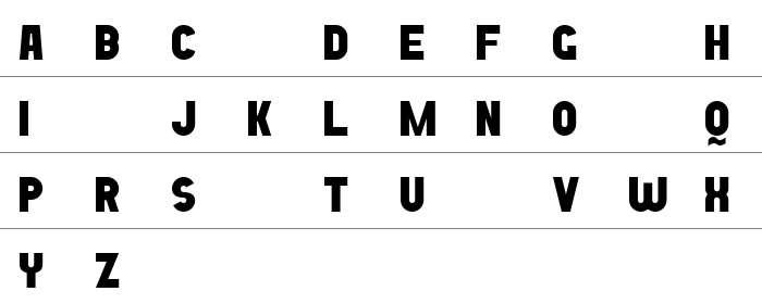 Bold Game Font 7 Büyük Harfler