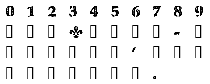 CF Quebec Stamp Rakam ve İşaretler