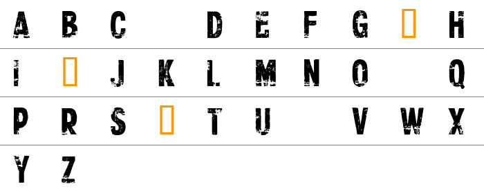 CF Xerography Büyük Harfler