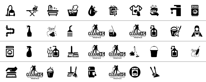 Cleaner Rakam ve İşaretler