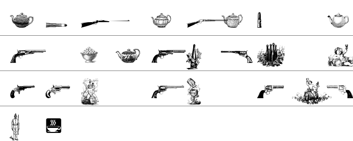 Cornucopia of Dingbats Seven Büyük Harfler