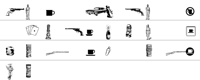 Cornucopia of Dingbats Seven Küçük Harfler