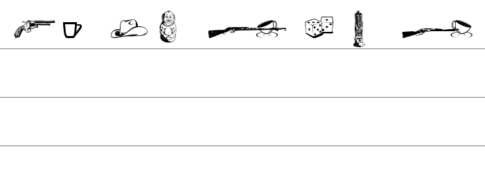 Cornucopia of Dingbats Seven Rakam ve İşaretler