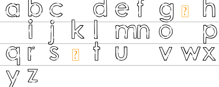 DJB Hand Penned Font Küçük Harfler