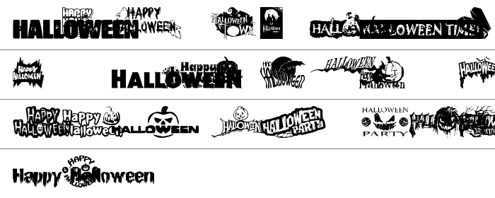 Halloween Logo Büyük Harfler