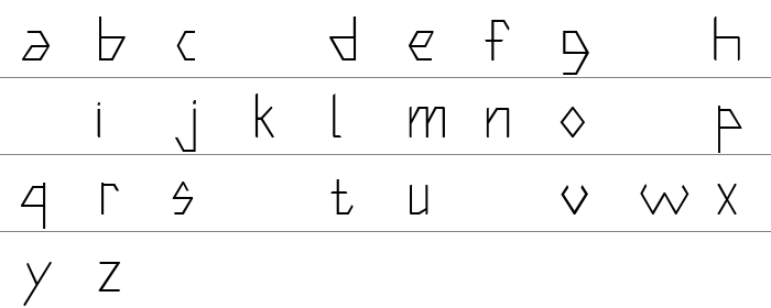 Hexter Modular Küçük Harfler