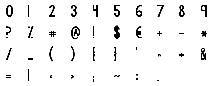 KG Modern Monogram Rakam ve İşaretler