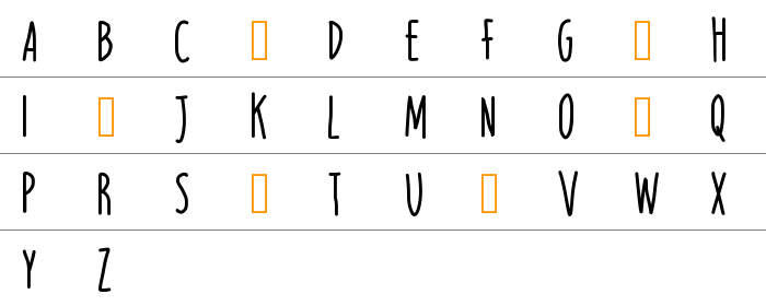 Lightweight Serif Büyük Harfler