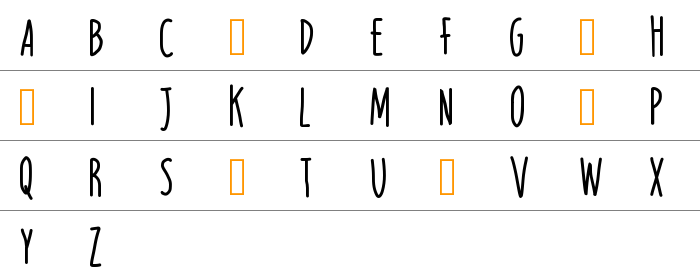 Lightweight Serif Küçük Harfler