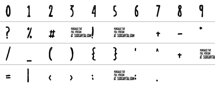 Scribblet Rakam ve İşaretler