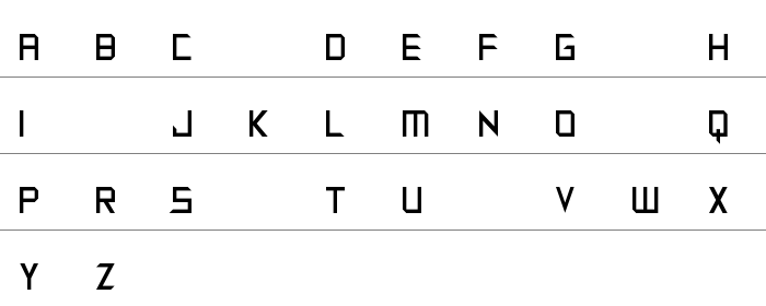 Synthetic Sharps Büyük Harfler