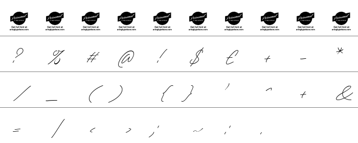 Tamoro Script Rakam ve İşaretler