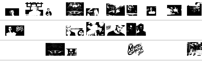 The Martin Garrix Font Rakam ve İşaretler