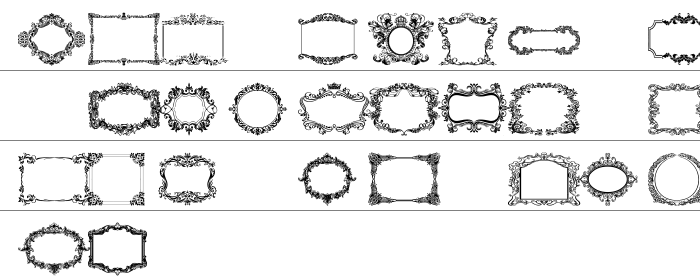 Vintage Frames Küçük Harfler